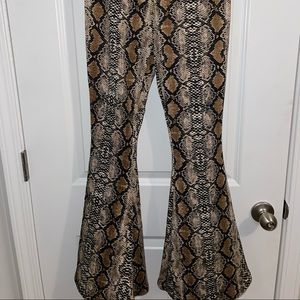 Snake Skin Bell Bottoms